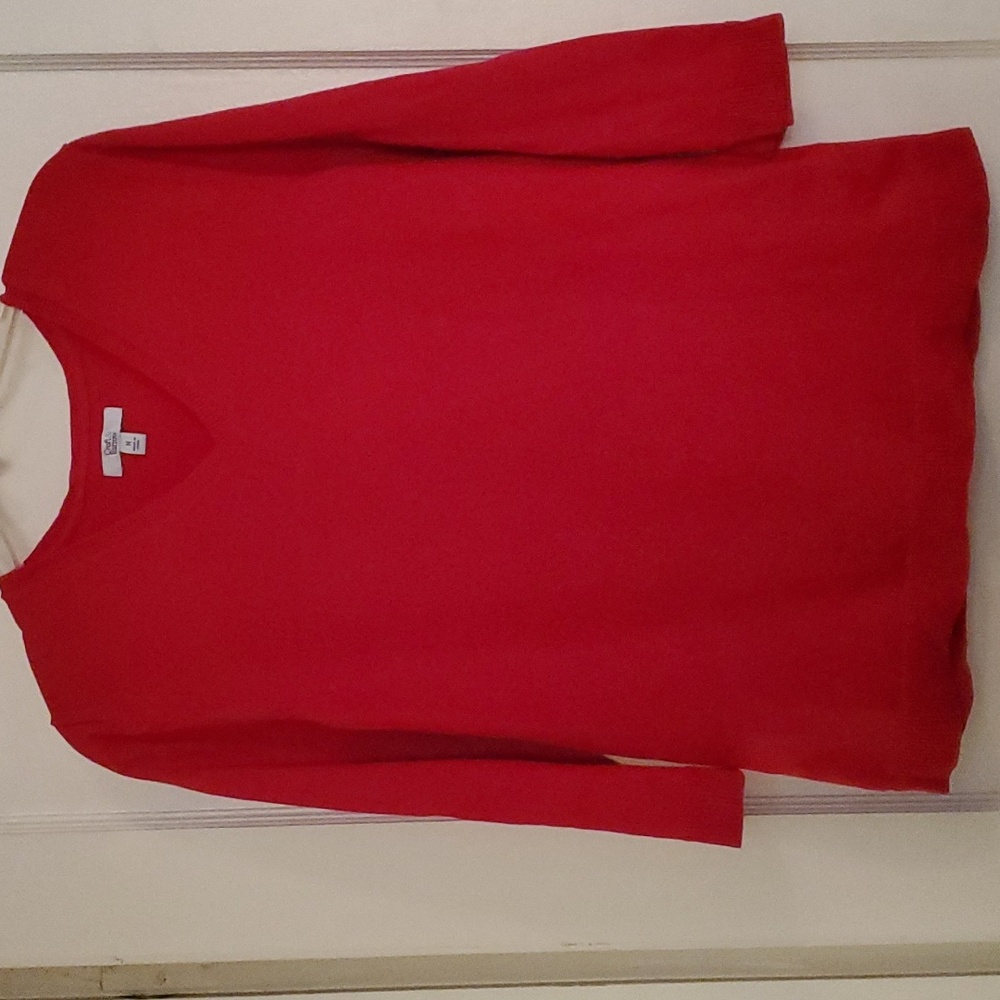 Red cotton sweater - Picture 1 of 6